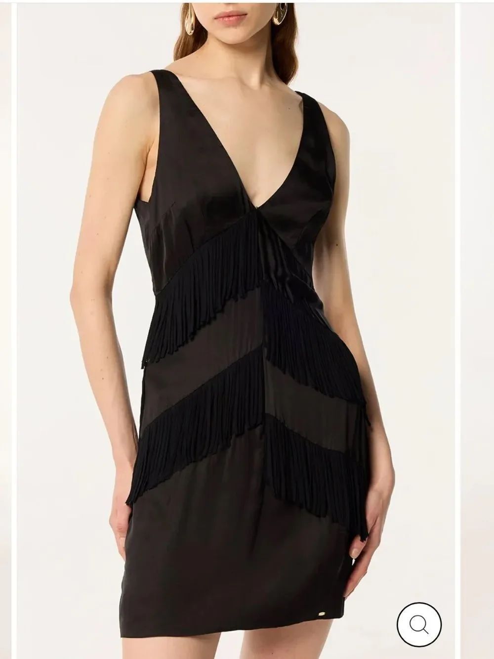 NWT Poupette St Barth MINI DRESS CARMEN - BLACK Large
